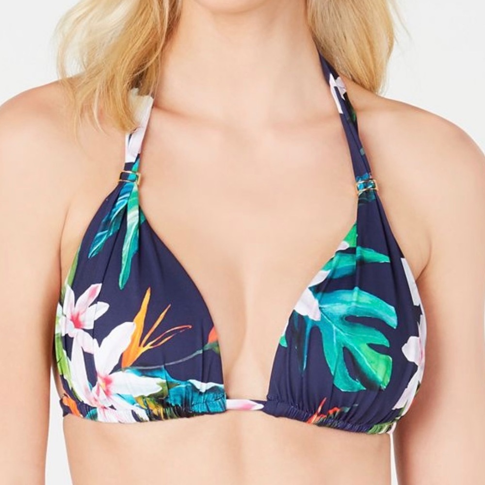 Ralph Lauren set of brand new swim suit, top and bottom, beautiful topical color